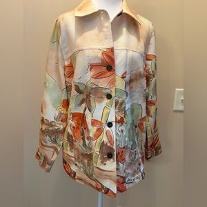 Gorgeous Allison Daley Multicolor Floral Jacket. Size 10